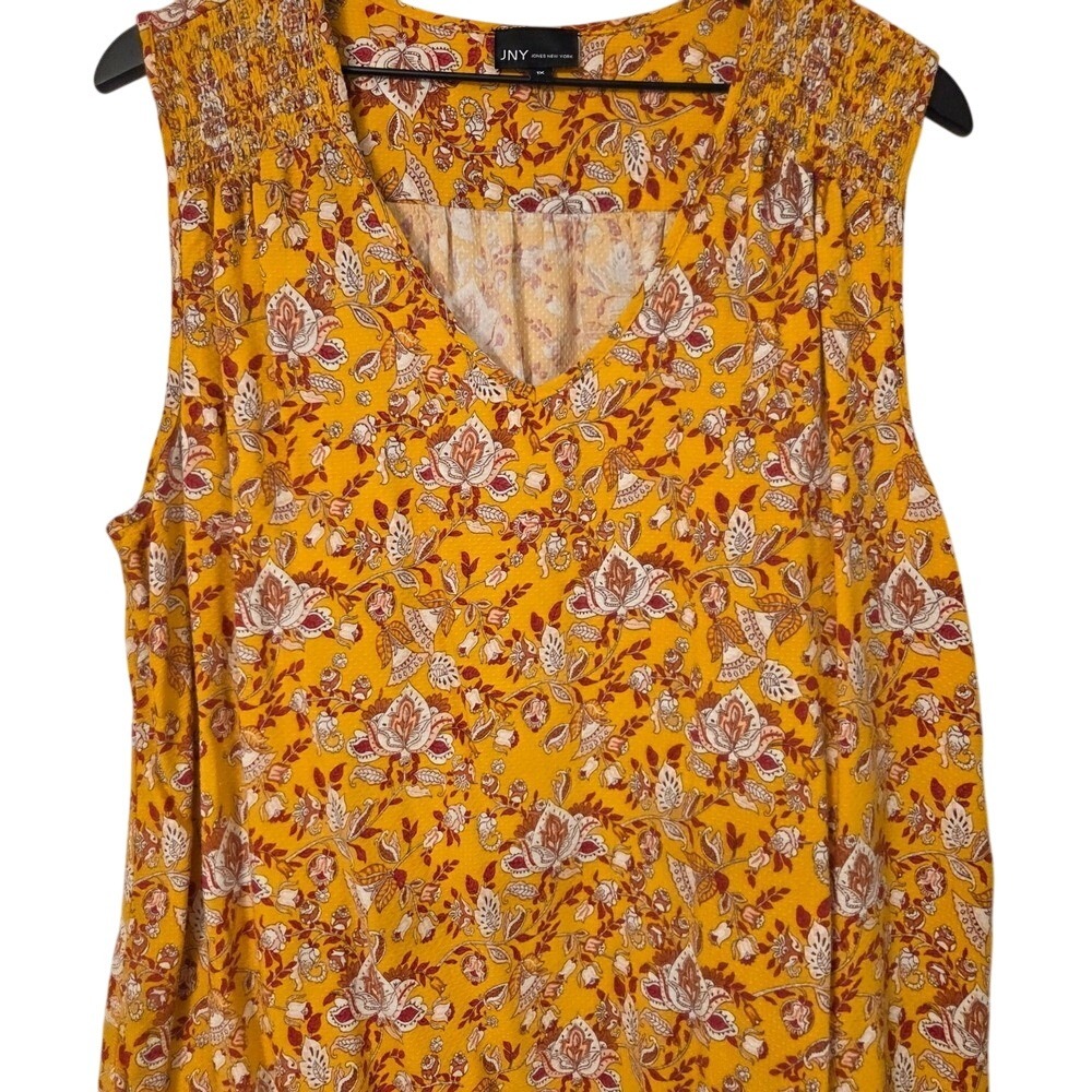 Jones‎ New York Yellow Floral Blouse
